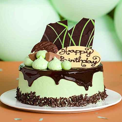 Green Cream Cake